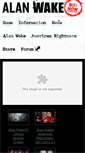 Mobile Screenshot of alanwake.com